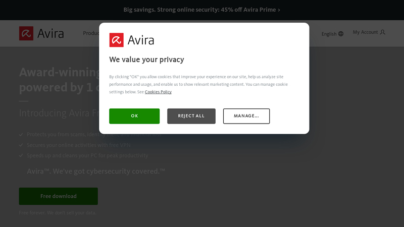 Free antivirus - Avira AntiVir
Download free antivirus protection - Avira AntiVir Personal official website.
anti virus,free anti virus,download free anti virus,complete protection,anti spam,anti spyware,firewall,email protection,malware protection,anti virus news,Auerbach foundation,avira anti virus,download avira,free avira anti virus,antivirus protection thumbnail