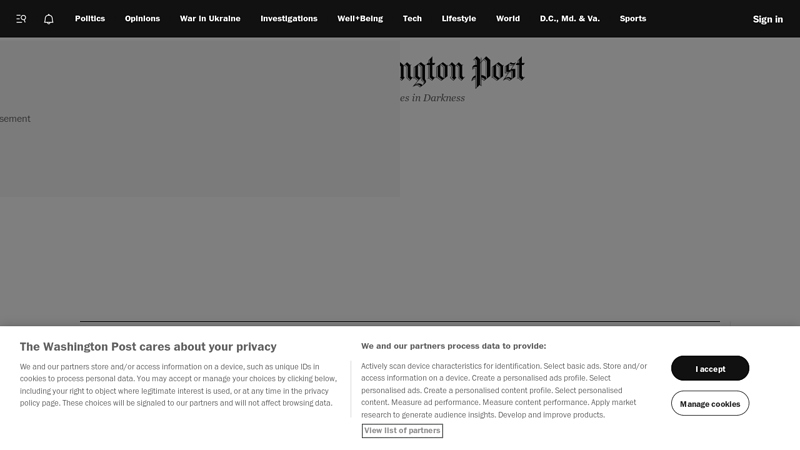 washingtonpost.com - nation, world, technology and Washington area news and headlines
The Washington Post is a leading source for news and video on politics, national, federal government, foreign policy, business, green issues, science and local issues. We also offer award-winning opinion writing, entertainment information and restaurant reviews. Our local coverage includes reporting on education, crime, weather, traffic, real estate, jobs and cars for DC, Maryland and Virginia.
The Washington Post is a leading source for news and video on politics, national, federal government, foreign policy, business, green issues, science and local issues. We also offer award-winning opinion writing, entertainment information and restaurant reviews. Our local coverage includes reporting on education, crime, weather, traffic, real estate, jobs and cars for DC, Maryland and Virginia. thumbnail